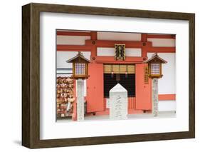Shinto Shrine of Sumiyoshi Taisha, Osaka, Kansai, Japan-Ian Trower-Framed Photographic Print