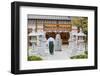 Shinto Shrine of Sumiyoshi Taisha, Osaka, Kansai, Japan-Ian Trower-Framed Photographic Print