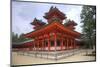 Shinto shrine on the grounds of the Heian Jingu Shrine, Kyoto, Japan.-Dennis Flaherty-Mounted Photographic Print