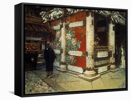 Shinto Temple in Nikko-Vasilij Vereshchagin-Framed Stretched Canvas