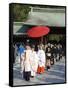 Shinto Wedding Procession at the Meiji Jingu Shrine, Tokyo, Japan, Asia-Walter Rawlings-Framed Stretched Canvas