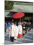 Shinto Wedding Procession at the Meiji Jingu Shrine, Tokyo, Japan, Asia-Walter Rawlings-Mounted Photographic Print
