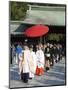 Shinto Wedding Procession at the Meiji Jingu Shrine, Tokyo, Japan, Asia-Walter Rawlings-Mounted Photographic Print