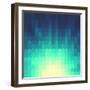 Shiny Background with Geometric Pattern-ILeysen-Framed Art Print