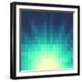 Shiny Background with Geometric Pattern-ILeysen-Framed Art Print