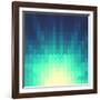 Shiny Background with Geometric Pattern-ILeysen-Framed Art Print