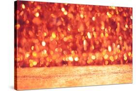 Shiny Christmas Bokeh Background with Floor-nikkytok-Stretched Canvas