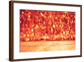 Shiny Christmas Bokeh Background with Floor-nikkytok-Framed Photographic Print