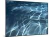 Shiny Light Strings in Blue Water-null-Mounted Photographic Print