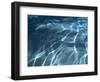 Shiny Light Strings in Blue Water-null-Framed Photographic Print