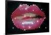 Shiny Lips On Screen-Blink Blink-Framed Art Print