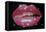 Shiny Lips On Screen-Blink Blink-Framed Stretched Canvas