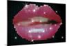 Shiny Lips On Screen-Blink Blink-Mounted Art Print