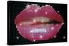 Shiny Lips On Screen-Blink Blink-Stretched Canvas