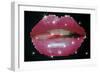 Shiny Lips On Screen-Blink Blink-Framed Art Print