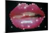 Shiny Lips On Screen-Blink Blink-Mounted Art Print