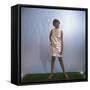 Shiny Mini Dress-null-Framed Stretched Canvas