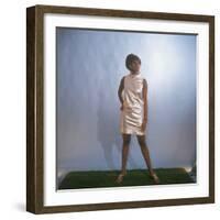 Shiny Mini Dress-null-Framed Photographic Print