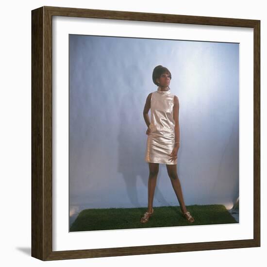 Shiny Mini Dress-null-Framed Photographic Print