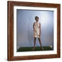 Shiny Mini Dress-null-Framed Photographic Print