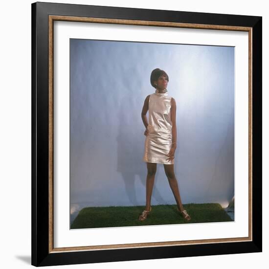 Shiny Mini Dress-null-Framed Photographic Print