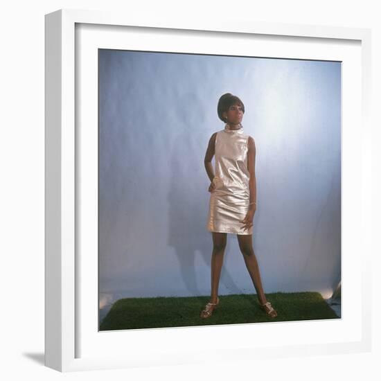 Shiny Mini Dress-null-Framed Photographic Print