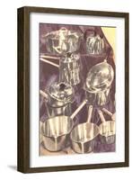 Shiny Pots and Pans-null-Framed Art Print