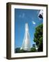 Shiny Raffles City skyscraper, Hangzhou, China, Asia-Andreas Brandl-Framed Photographic Print