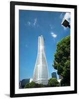 Shiny Raffles City skyscraper, Hangzhou, China, Asia-Andreas Brandl-Framed Premium Photographic Print