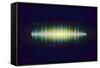 Shiny Sound Waveform-Swill Klitch-Framed Stretched Canvas