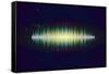 Shiny Sound Waveform-Swill Klitch-Framed Stretched Canvas