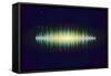 Shiny Sound Waveform-Swill Klitch-Framed Stretched Canvas