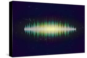 Shiny Sound Waveform-Swill Klitch-Stretched Canvas