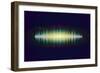 Shiny Sound Waveform-Swill Klitch-Framed Art Print