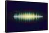 Shiny Sound Waveform-Swill Klitch-Framed Stretched Canvas