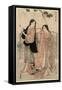 Shiokumi-Torii Kiyonaga-Framed Stretched Canvas