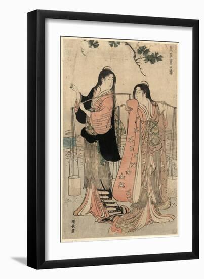 Shiokumi-Torii Kiyonaga-Framed Giclee Print