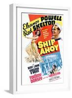 Ship Ahoy, Eleanor Powell, Red Skelton, Tommy Dorsey, 1942-null-Framed Art Print