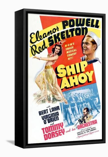 Ship Ahoy, Eleanor Powell, Red Skelton, Tommy Dorsey, 1942-null-Framed Stretched Canvas
