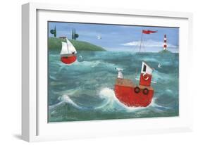 Ship Ahoy-Peter Adderley-Framed Art Print