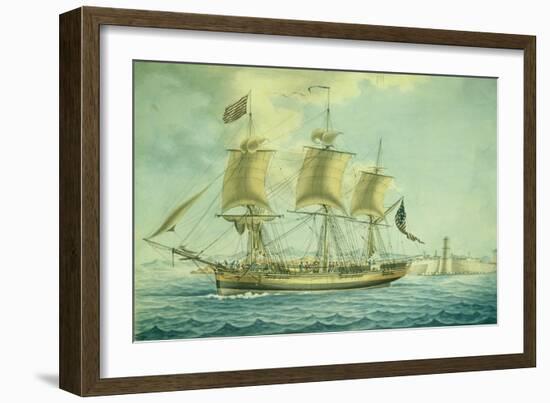 Ship Alfred of Salem, 1806-Nicolas Cammillieri-Framed Giclee Print