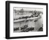 Ship and Boats on the River Thames, London, C1913-null-Framed Photographic Print