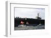 Ship and Boats with Flag Carriers against the Nuclear Vessel-Shunsuke Akatsuka-Framed Photographic Print