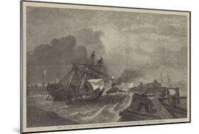 Ship and Crew Saved, in the Exhibition of the Society of Painters in Water Colours-George Henry Andrews-Mounted Giclee Print