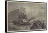 Ship and Crew Saved, in the Exhibition of the Society of Painters in Water Colours-George Henry Andrews-Framed Stretched Canvas