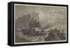 Ship and Crew Saved, in the Exhibition of the Society of Painters in Water Colours-George Henry Andrews-Framed Stretched Canvas