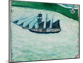 Ship and Lighthouse, c.1925-Alfred Wallis-Mounted Giclee Print