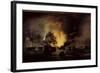 Ship at the Battle of Navarino-null-Framed Giclee Print