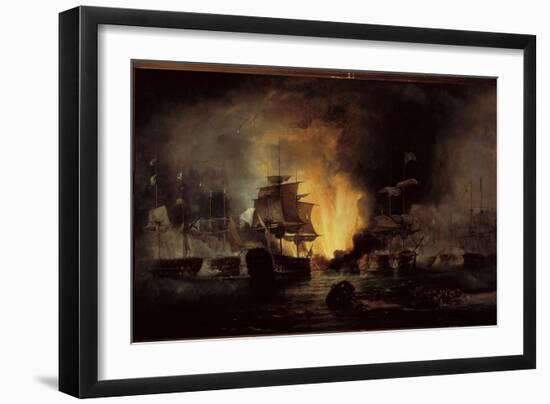 Ship at the Battle of Navarino-null-Framed Giclee Print