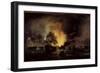 Ship at the Battle of Navarino-null-Framed Giclee Print